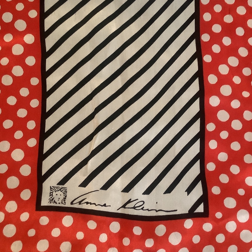 Anne Klein Silk Scarf Vintage
